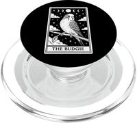 Carta de Tarot The Budgie Budgerigar Parrot Witchy Moon PopSockets PopGrip para MagSafe