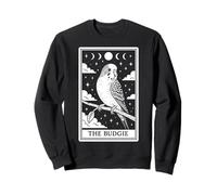 Carta de Tarot The Budgie Budgerigar Parrot Witchy Moon Sudadera