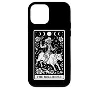 Carta de Tarot The Bull Rider Bull Riding Cowboy Skeleton Carcasa para iPhone 12 Mini
