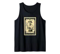 Carta de Tarot The Coin Collector para Halloween, Espeluznante Bruja gótica Camiseta sin Mangas