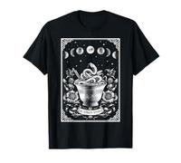 Carta de Tarot The Danger Noodle Ball Python Snake Moon Camiseta