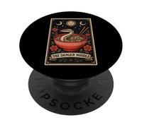 Carta de Tarot The Danger Noodle Ball Python Snake Moon PopSockets PopGrip Adhesivo
