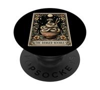 Carta de Tarot The Danger Noodle Ball Python Snake Moon PopSockets PopGrip Adhesivo