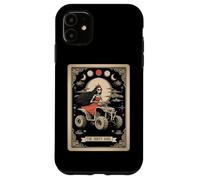 Carta de Tarot The Dirty Girl ATV 4 Wheeler Skeleton Witchy Moon Carcasa para iPhone 11