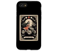 Carta de Tarot The Dirty Girl ATV 4 Wheeler Skeleton Witchy Moon Carcasa para iPhone SE (2020) / 7/8