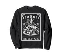 Carta de Tarot The Dirty Girl ATV 4 Wheeler Skeleton Witchy Moon Sudadera