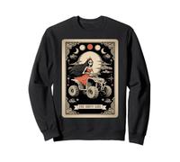 Carta de Tarot The Dirty Girl ATV 4 Wheeler Skeleton Witchy Moon Sudadera