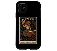 Carta de Tarot The Future Bull Rider Bull Rider Bull Riding Cowboy Skeleton Carcasa para iPhone 11