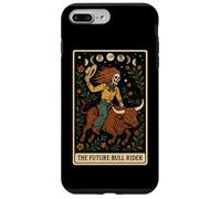 Carta de Tarot The Future Bull Rider Bull Rider Bull Riding Cowboy Skeleton Carcasa para iPhone 7 Plus/8 Plus