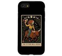 Carta de Tarot The Future Bull Rider Bull Rider Bull Riding Cowboy Skeleton Carcasa para iPhone SE (2020) / 7/8