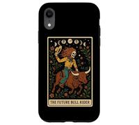Carta de Tarot The Future Bull Rider Bull Rider Bull Riding Cowboy Skeleton Carcasa para iPhone XR
