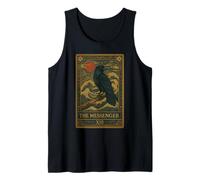 Carta de tarot The Messenger Raven, magia bruja vintage japonesa Camiseta sin Mangas