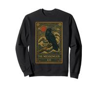 Carta de tarot The Messenger Raven, magia bruja vintage japonesa Sudadera