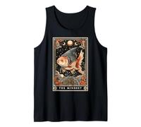 Carta de Tarot The Mindset Goldfish Shark Witchy Moon Camiseta sin Mangas