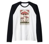 Carta de Tarot The Mushroom Cottagecore Funny Mushroom Lover Camiseta Manga Raglan
