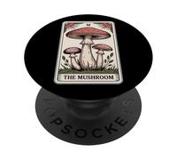 Carta de Tarot The Mushroom Cottagecore Funny Mushroom Lover PopSockets PopGrip Adhesivo