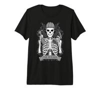 Carta de Tarot Vintage Builder Skeleton DIY Handyman Mechanic Camiseta Premium