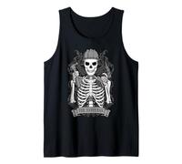 Carta de Tarot Vintage Handyman Skeleton DIY Craftsman Mechanic Camiseta sin Mangas