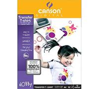 Carta De Transferencia Para Camisetas A4 1440 DPI Paquete De 10 Hojas | Canson