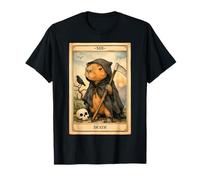 Carta del Tarot Capibara Death Capy Halloween Spooky Grim Reaper Camiseta