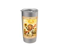 Carta del Tarot Capybara The Sun Capy Witchy Girls Women Vaso térmico de acero inoxidable de doble pared