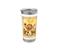 Carta del Tarot Capybara The Sun Capy Witchy Girls Women Vaso térmico de acero inoxidable de doble pared