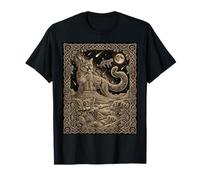 Carta del Tarot Celestial Cougar Constellation Mountain Night AST Camiseta