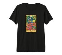 Carta del Tarot Cuatro de Bastos, Mística, Psíquica, Adivina, Hada Camiseta Premium