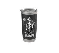 Carta del Tarot de la Alta Sacerdotisa Oculto Oscuro Astrología Feminista Vaso térmico de acero inoxidable de doble pared