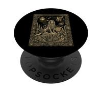 Carta del Tarot de la Constelación del Zodiaco de la Esfinge PopSockets PopGrip Adhesivo