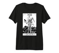 Carta del Tarot de la Muerte Halloween Calabaza Gótica Astrología Camiseta Premium