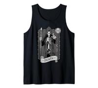 Carta del Tarot de la Muerte Oculto Oscuro Grim Reaper Astrología Camiseta sin Mangas