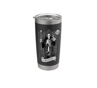 Carta del Tarot de la Muerte Oculto Oscuro Grim Reaper Astrología Vaso térmico de acero inoxidable de doble pared