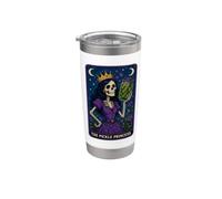 Carta del tarot de la princesa Pickle Lover Esqueleto gótico Vaso térmico de acero inoxidable de doble pared