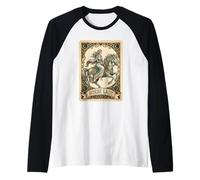 Carta del Tarot de La Señora del Camiseta Manga Raglan