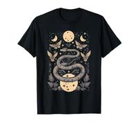 Carta del Tarot de la Serpiente Mística con Polillas y Lunas Camiseta