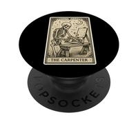 Carta del Tarot del Carpintero - Taller gótico Espeluznante para Carpintero PopSockets PopGrip Adhesivo