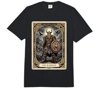 Carta del Tarot del Cuervo de la mitología nórdica del Guerrero Vikingo Comfort Colors Adult Heavyweight T-Shirt