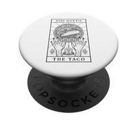 Carta del Tarot del Martes de Tacos Divertidos Tacos Vintage del Cinco de Mayo PopSockets PopGrip Adhesivo