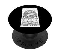 Carta del Tarot del Martes de Tacos Divertidos Tacos Vintage del Cinco de Mayo PopSockets PopGrip Adhesivo