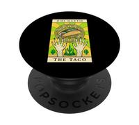 Carta del Tarot del Martes de Tacos Divertidos Tacos Vintage del Cinco de Mayo PopSockets PopGrip Adhesivo