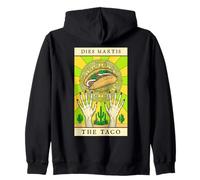 Carta del Tarot del Martes de Tacos Divertidos Tacos Vintage del Cinco de Mayo Sudadera con Capucha