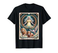 Carta del Tarot del Mundo - Cumplimiento Celestial Vintage Mystic Camiseta