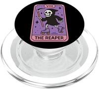 Carta del Tarot del Patinaje sobre Ruedas de la Parca PopSockets PopGrip para MagSafe