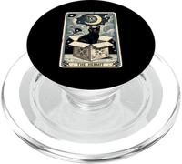 Carta del Tarot El ermitaño, Gato en Caja, Gato místico y Divertido PopSockets PopGrip para MagSafe