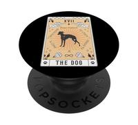 Carta del Tarot El Perro Galgo de Rampur Espacio Celestial PopSockets PopGrip Adhesivo