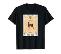 Carta del Tarot El Perro Galgo Espanol Espacio Celestial Camiseta gráfica económica