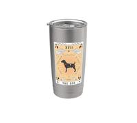 Carta del Tarot El Perro Parson Russell Terrier Espacio Vaso térmico de acero inoxidable de doble pared