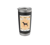 Carta del Tarot El Perro Parson Russell Terrier Espacio Vaso térmico de acero inoxidable de doble pared