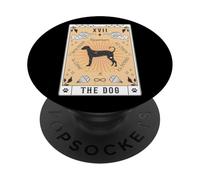 Carta del Tarot El Perro Rajapalayam Espacio Celestial PopSockets PopGrip Adhesivo